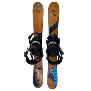 Summit Bamboo Pro 110cm Skiboards Snowblades Technine Custom Snowboard Bindings