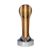 Asso - Tamper Ergo - Light Line Striped Wood - 58.5Mm