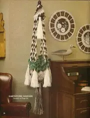 Earthtone Macrame Plant Hanger Pattern - Craft Book: #AC1 Accents
