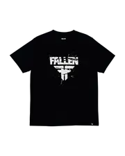 Creacked Tee - Black/White | Fallen Footwear Australia