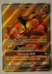 Pokemon Crimson Invasion Buzzwole GX 104/111 Full Art Ultra Rare Pokemon Card