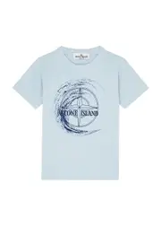Stone Island Kids Logo-print Cotton T-shirt (2-4 Years) - Blue Light - 02YR (2 Years) 02YR (2 years)