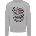 Silver Hawk Vintage Motorcycle Union Jack Mens Sweatshirt Jumper