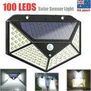 100 Led Solar Sensor Light Motion Detection Security Outdoor Garden Solar Lamp