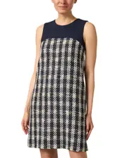 Paule Ka Tweed Wool-Blend Shift Dress