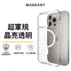 MAGEASY iPhone 15/14 Atoms 超軍規防摔全透亮手機殼(一年保固 支援MagSafe)