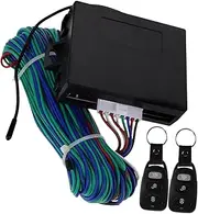 SOLUSTRE 1 Set Lock Door Knob Automotive Locks Steering Wheel Lock Device Keys Universal Car Keyless Entry System Kit Holder Systems Deadbolt Enter Remote Alarm Keypad Abs Black