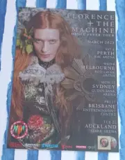 FLORENCE + AND THE MACHINE - 2023 AUSTRALIA TOUR - LAMINATED TOUR POSTER