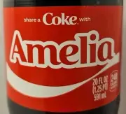 Share A Coke With Amelia 2025 Personalized Gift Coca Cola Bottle
