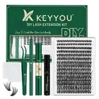 DIY Lash Extension Kit 300Pcs Individual Eyelash Extension Kit 40D 0.07D Curl...