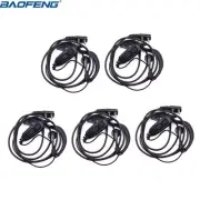 5PCS Baofeng UV-82 Dual PTT Headset Earpiece For Baofeng UV-82 UV-82Plus GT-5TP