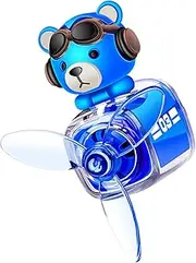 ABS Bear Pilot Car Air Freshener,Cartoon Bear Airplane Car Vent Air Freshener | Vehicle Diffuser Refresher, Small Long Lasting Perfume, Automotive Aromatherapy Fragrance Accessories