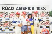 Geoff Brabham John Morton and Don Devendorf celebrate in victory l- Old Photo