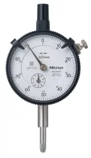 Mitutoyo 2046S, 0.01mm X 10mm Dial Indicator, 0-100, Lug Back, Series 2, 8mm Ste