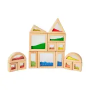 Sensory Sand & Bead Colour Blocks, 15 Piece Set - Anko