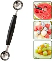 2PCS Double Sided Melons Baller, Melons Baller Scoop, Round Melons Balls Fruit Baller Scoop, Double Sided Stainless Steel Round Melons Scoop Ice Cream Cone Dessert Scoop, for Fruit Ice Cream