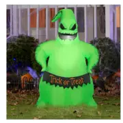 3.5' Self-Inflatable Lighted Halloween Oogie Boogie w/ Trick or Treat Sign