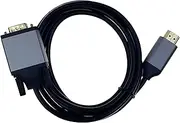 TV xStream 1080P HDMI to VGA Cable, 1.8M High-Speed Male to Male Adapter with Audio, Metal Shell, CE Certified – Black