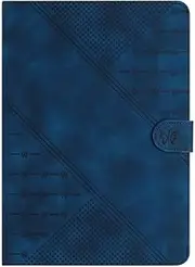 Case for Samsung Galaxy Tab S10 Plus 2024/ S9 Plus/ S9 FE Plus 5G 12.4 Inch 2023 - PU Leather Folio Stand Case with Card Pocket,Butterfly Embossed Tablet Cover,Blue
