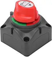 Battery Power Cutoff Master Switch, Isolator Selector Disconnect On Off 2 Positions 12V‑48V DC for Car, Boat, RV, ATV, Electrical Equipment with ABS Material, Heavy Duty Design