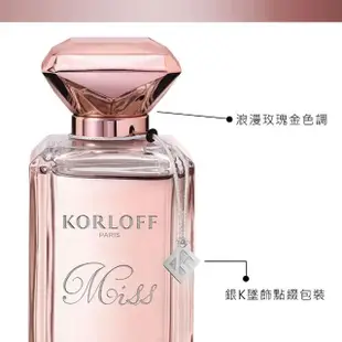 即期品【Korloff PARIS】Miss Korloff 女性淡香精 50ml(專櫃公司貨)