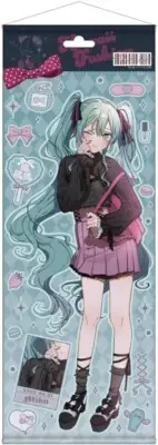 [Life-size W suede Tapestry Wall scroll] Hatsune Miku kawaii fashion New Japan
