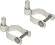 2 Pack Chain Link Fence Frame Gate Post Male Hinge with Bolts and Nuts (1-7/8 In