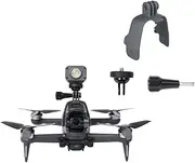BTG DJI FPV Drone Action Camera Mount Holder for DJI Action 5 4 3 2/Pocket 3 2 /GoPro Series/Fimi Palm 2 / Insta360 X3 Go 3S ONE X2 R/Night Light/Fill Light Sport Camera Mount Extensions