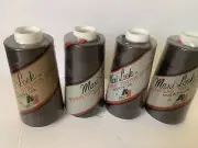 Lot Of 4 Maxi-Lock Serger Thread Polyester 3000 Yards Black NEW