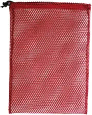 Equinox Nylon Mesh Stuff Bags - Set of 3 Red Sacks, 7" x 10" - Lightweight and