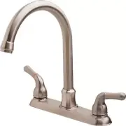Aspen Pisa Kitchen Faucet Brushed Nickel Two Handle With Spray