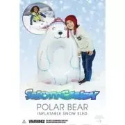Snowcandy Polar Bear Inflatable Snow Sled Tube 40" NEW
