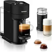 Nespresso ENV120.BMAE Vertuo Next Automatic Pod coffee machine with milk frother for Espresso, Cappuccino & Latte by Magimix in Matt Black [Amazon Exclusive]