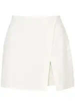 Girlfriend Collective Float Stretch-jersey Mini Skort - Ivory - XS XS