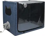 100L Dog Oxygen Chamber, Pet Dog Cat Animal ICU Cage, Large PET Brooder Nursery, Kitten & Puppy Incubator with Nebulization