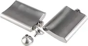 GRADENEVE 200ml Men's Stainless Steel Hip Flask Compact Portable Flask for Travel Leakproof Flask Funnel
