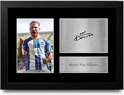 HWC Trading FR A4 Alexis Mac Allister Brighton & Hove Albion Gifts Printed Signed Autograph Picture for Football Fans and Supporters - A4 Framed