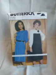 New/Old Uncut pattern Butterick 6183 David Warren Misses' Dress size 8-10-12