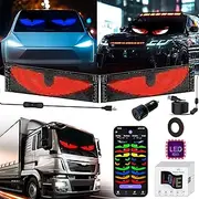 Hersance LED Scoreboard, Flexible 37 x 9 cm LED Display with Bluetooth Control, Text, Graffiti, Patterns, Light Sign for Car & Truck, Waterproof, Exterior Use