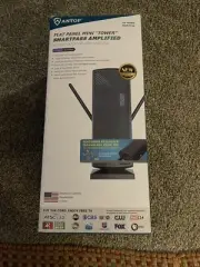 Antop Flat Panel Mini Tower Amplified Indoor Outdoor RV 4K HDTV Antenna AT-405BV