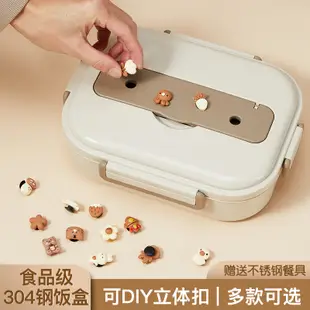 日式風情5格304不鏽鋼便當盒微波加熱保溫送餐具與湯碗 (2.8折)