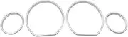 ALAGPNPMZH Silver Cluster Gauge Dashboard Rings ABS for BM E36 1992 1997 Instrument fine-Tuning