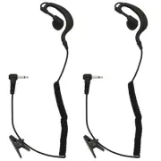 3.5mm Police Listen Only G Shape Soft Ear Hook Earpiece for Two-Way Radios,Tr...