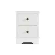 Hamptons Style Bedside Table (White)