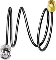 TUOLNK RG58 BNC to SMA Jumper Cable, BNC Male to SMA Male Extension Cable,50 ohm SMABNC WiFi Antenna Pigtail Adapter Cable 3.3ft (1M) for Wireless LAN Devices