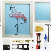Flamingo String Art Masterpiece Kit - Complete DIY Set for Adults, Teens, Beginn