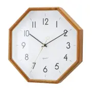 Interform Wall Clock CL-4089WH Henrit White Gold Wood Octagonal W28 x H28 x D5.5