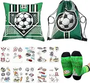 [LPZMPZ] Football Gifts Boys Birthday Gift Funny Gifts Football Gifts for Boys Gift Boy 10-18 Years Funny Socks Children Teenager Boys Gift Football Things, Green, One Size