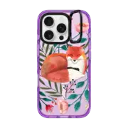 iPhone 16 Pro Impact Ring Stand Case MagSafe Compatible Sleepy Fox