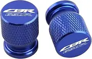 jininshengxindianzi Compatible with CBR CBR650R 650 R CNC Aluminum Tyre Valve Cap Wheel Air Port Cover Motorcycle Accessories (CBR650R Blue)